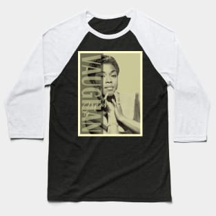 Smooth Details -  Sarah Vaughan Baseball T-Shirt